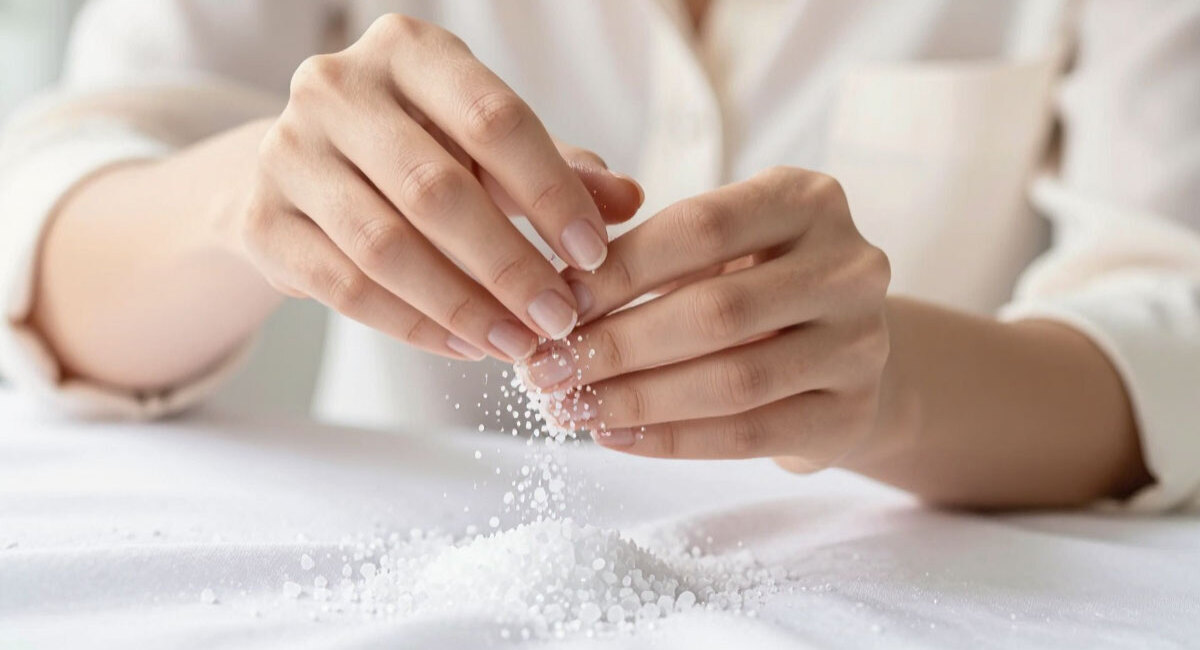 Сыплю 1 щепотку на пятно и забываю: жир растворился навсегда — без химии, без переплат