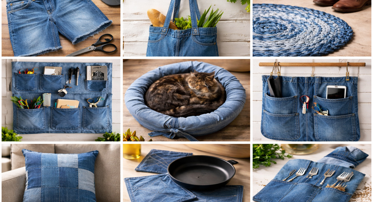Старые джинсы не выкидываю: 12 крутых идей, что из них сшить — даже без швейной машинки за 10 минут