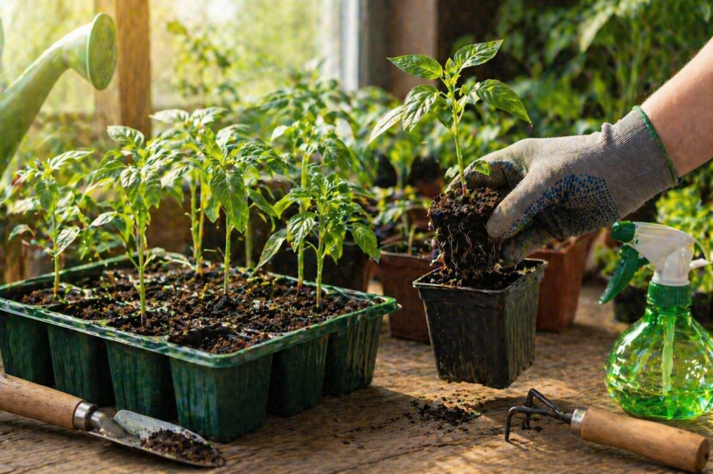 Первые всходы — только начало: 4 вещи, без которых рассада не станет крепкой | Крепкая рассада без магии: подкормка, пикировка, свет и закалка